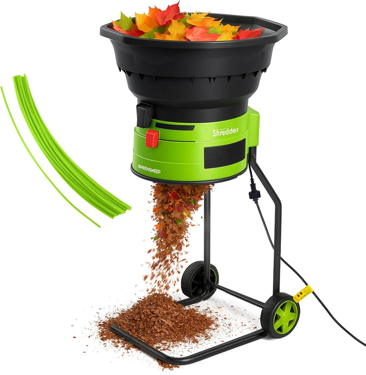 GreenSweep XL Bladeless Leaf Shredder Mulcher