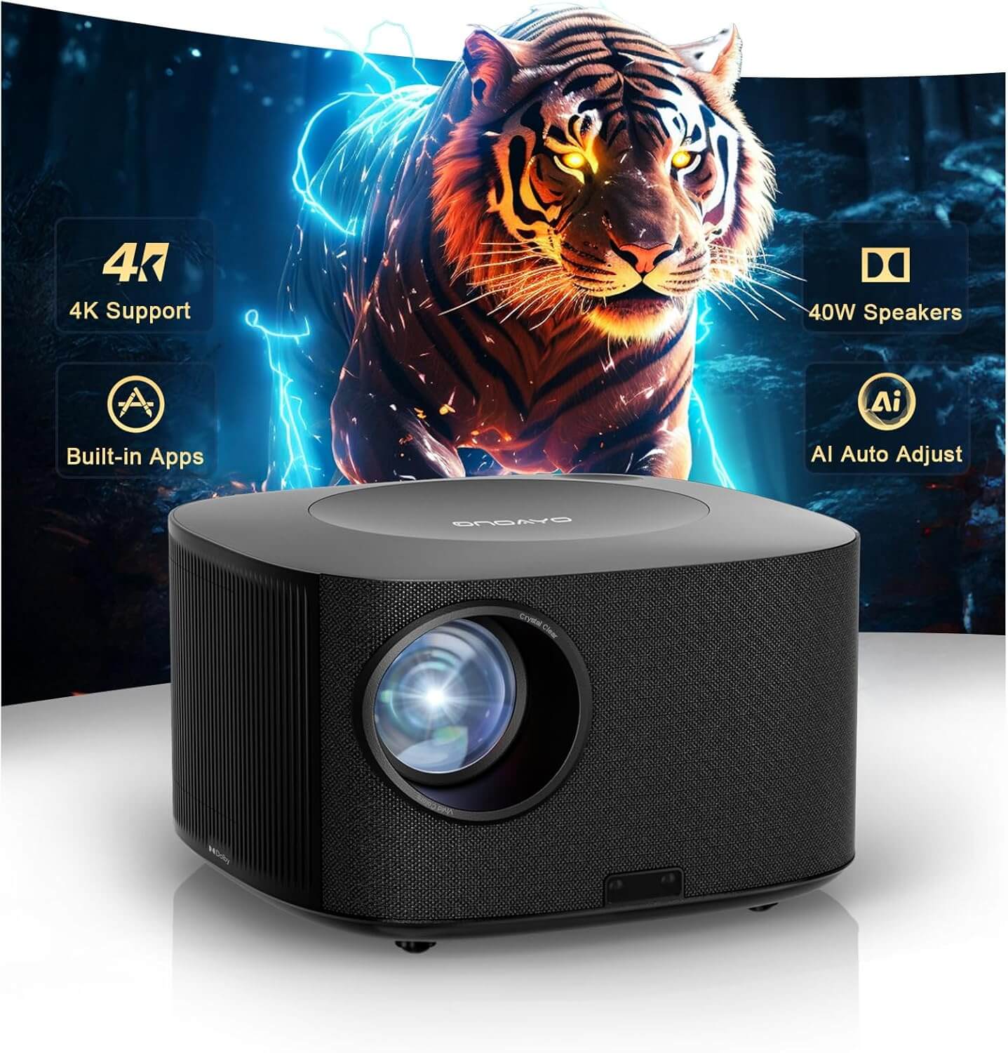 ONOAYO Projector 4K with WiFi and Bluetooth