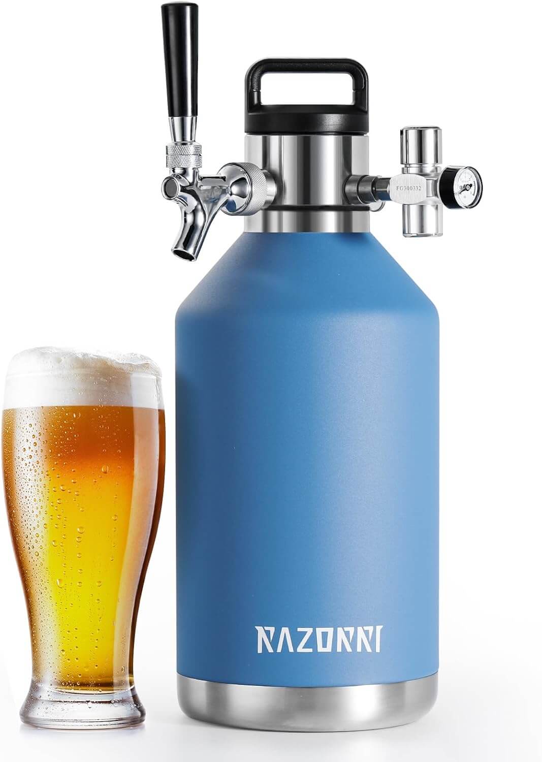 Razorri 128oz Stainless Steel Beer Growler