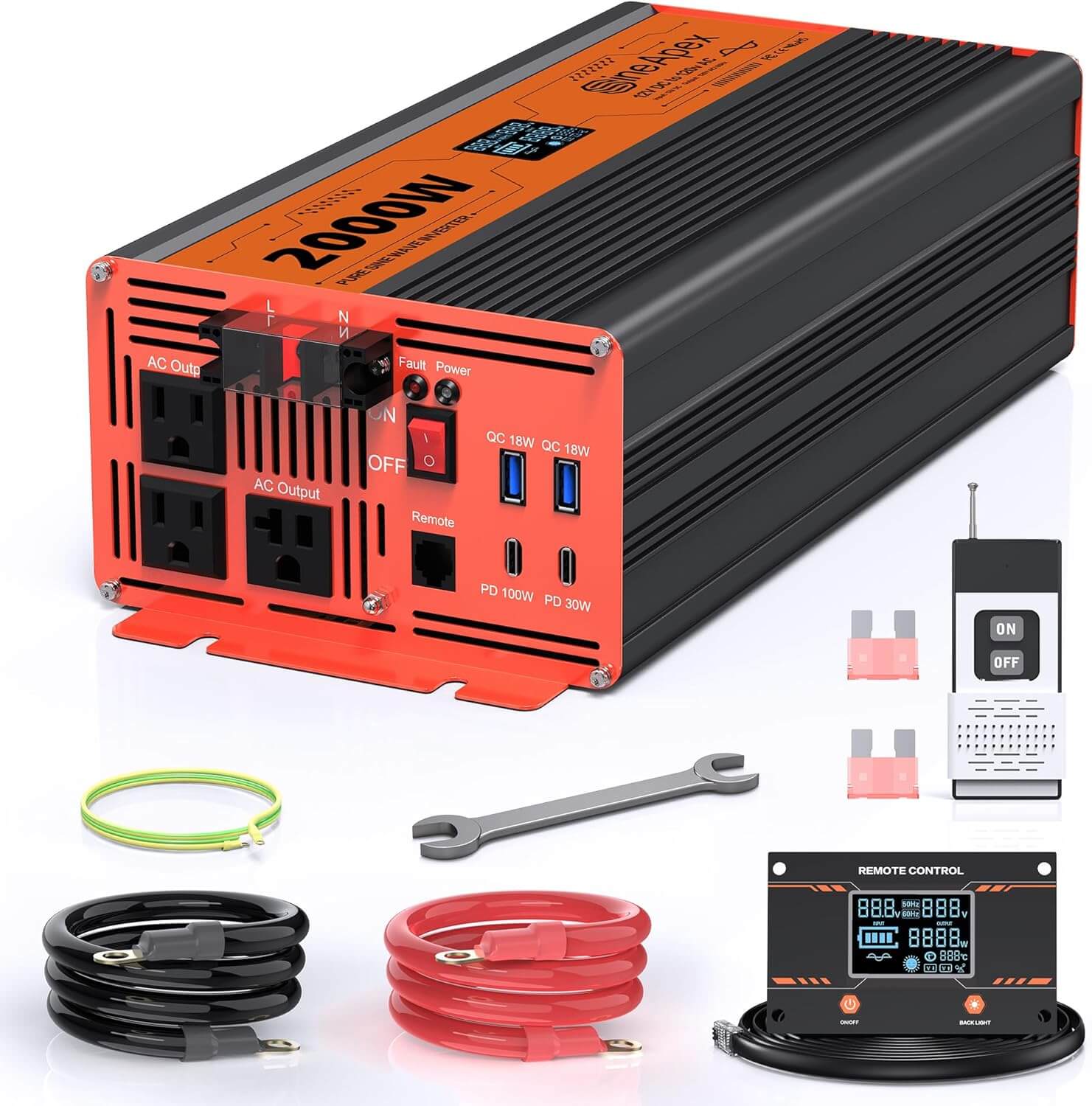 SineApex 2000W Pure Sine Wave Inverter
