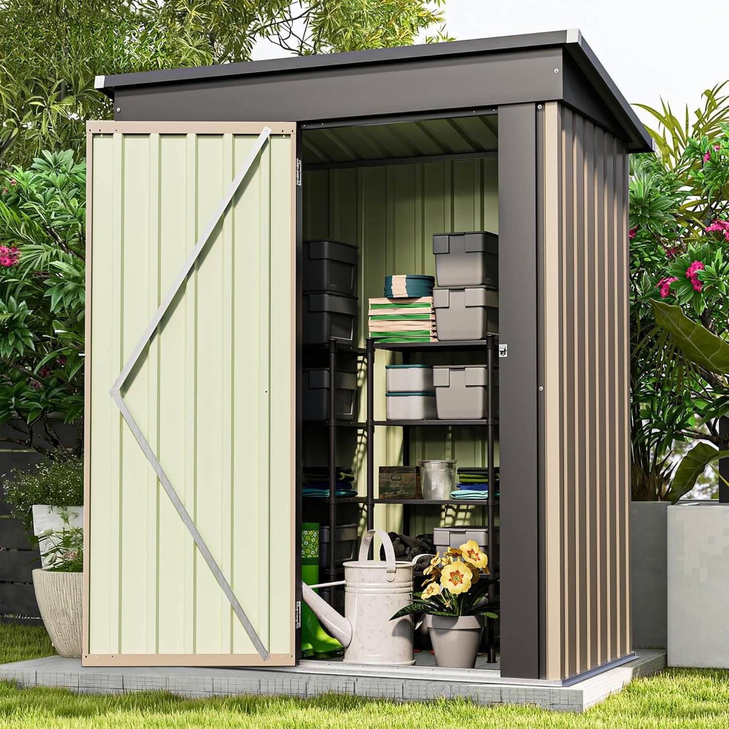 Patiowell 5 by 3 ft Outdoor Storage Shed