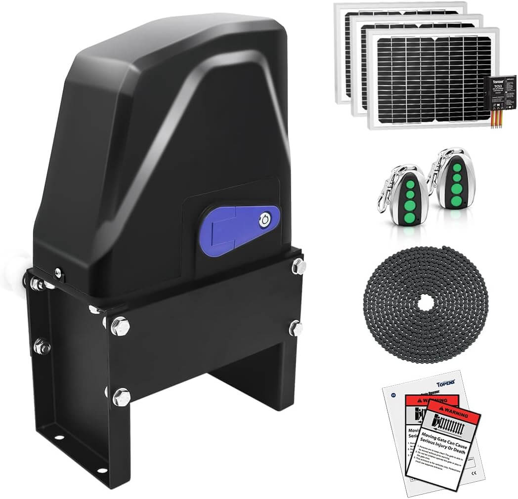 TOPENS DKC1100S Solar Sliding Gate Opener