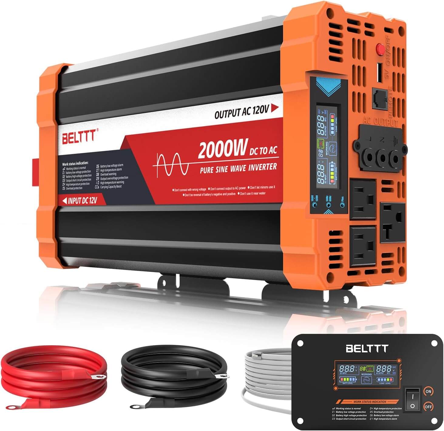 BELTTT 2000W Pure Sine Wave Inverter