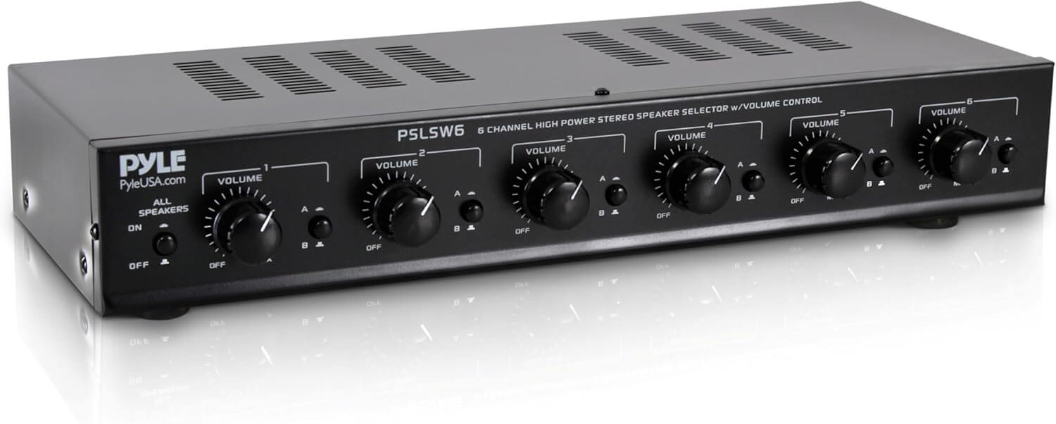 Pyle 6 Channel Speaker Selector Switch
