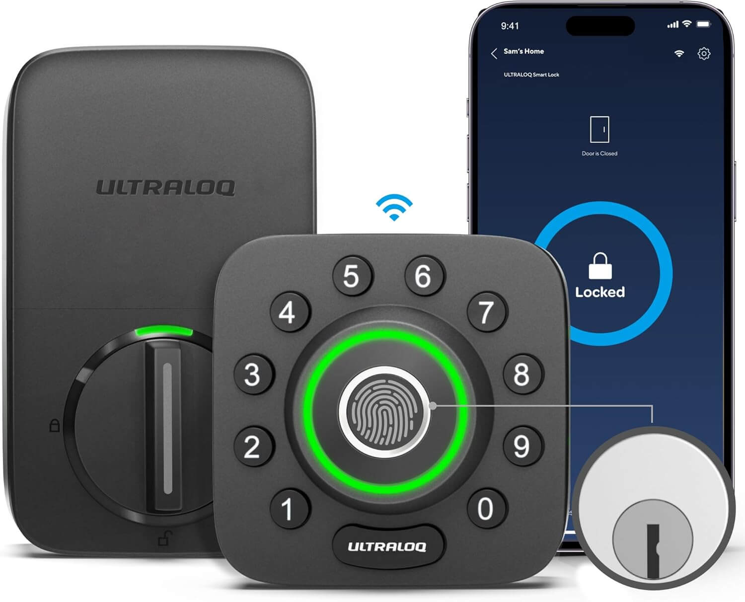 ULTRALOQ U Bolt Pro WiFi Smart Lock with Door Sensor