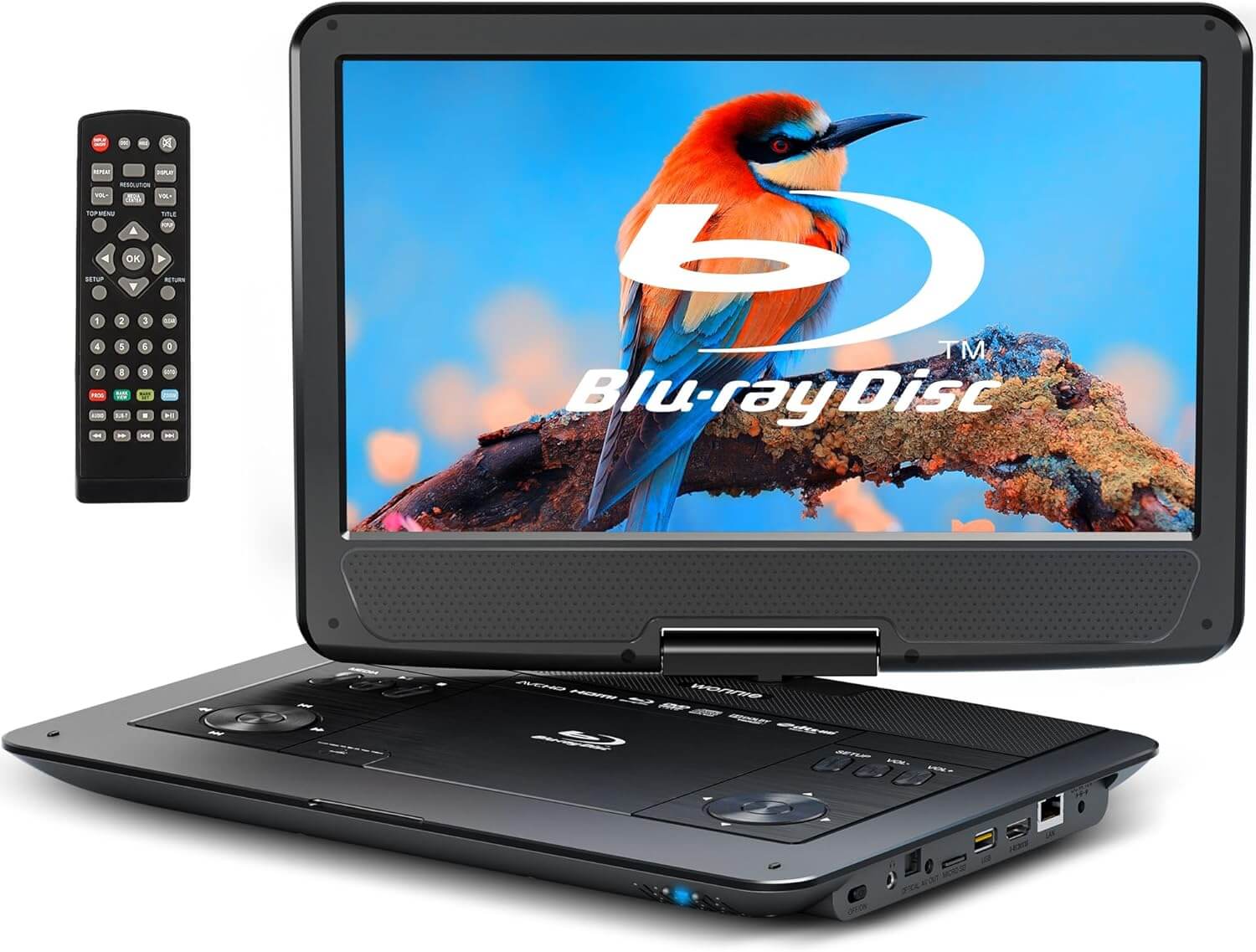 WONNIE 16.9 inch Portable Blu Ray Player