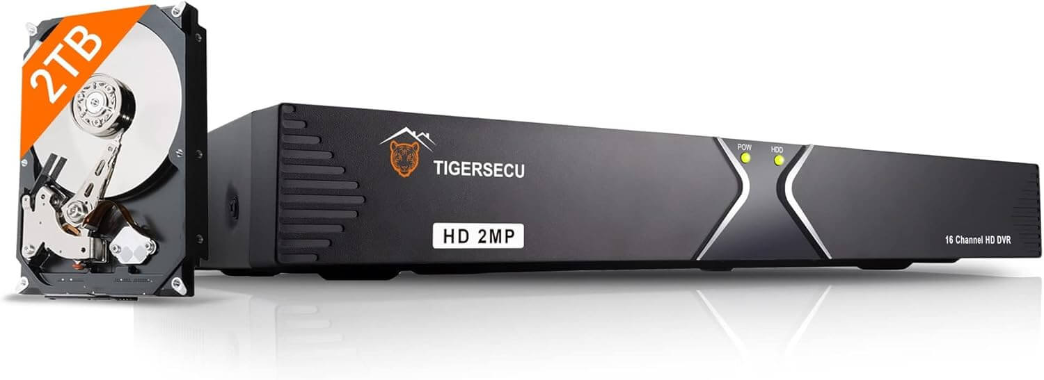 TIGERSECU Super HD 1080P 16 Channel