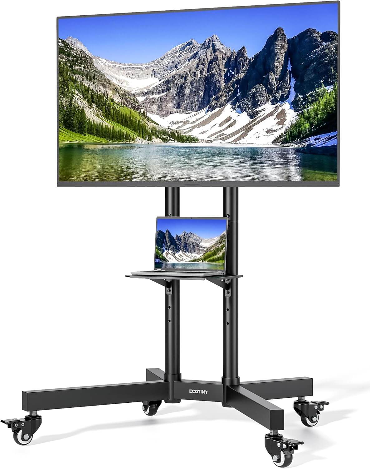 Ecotiny Heavy Duty Rolling TV Stand