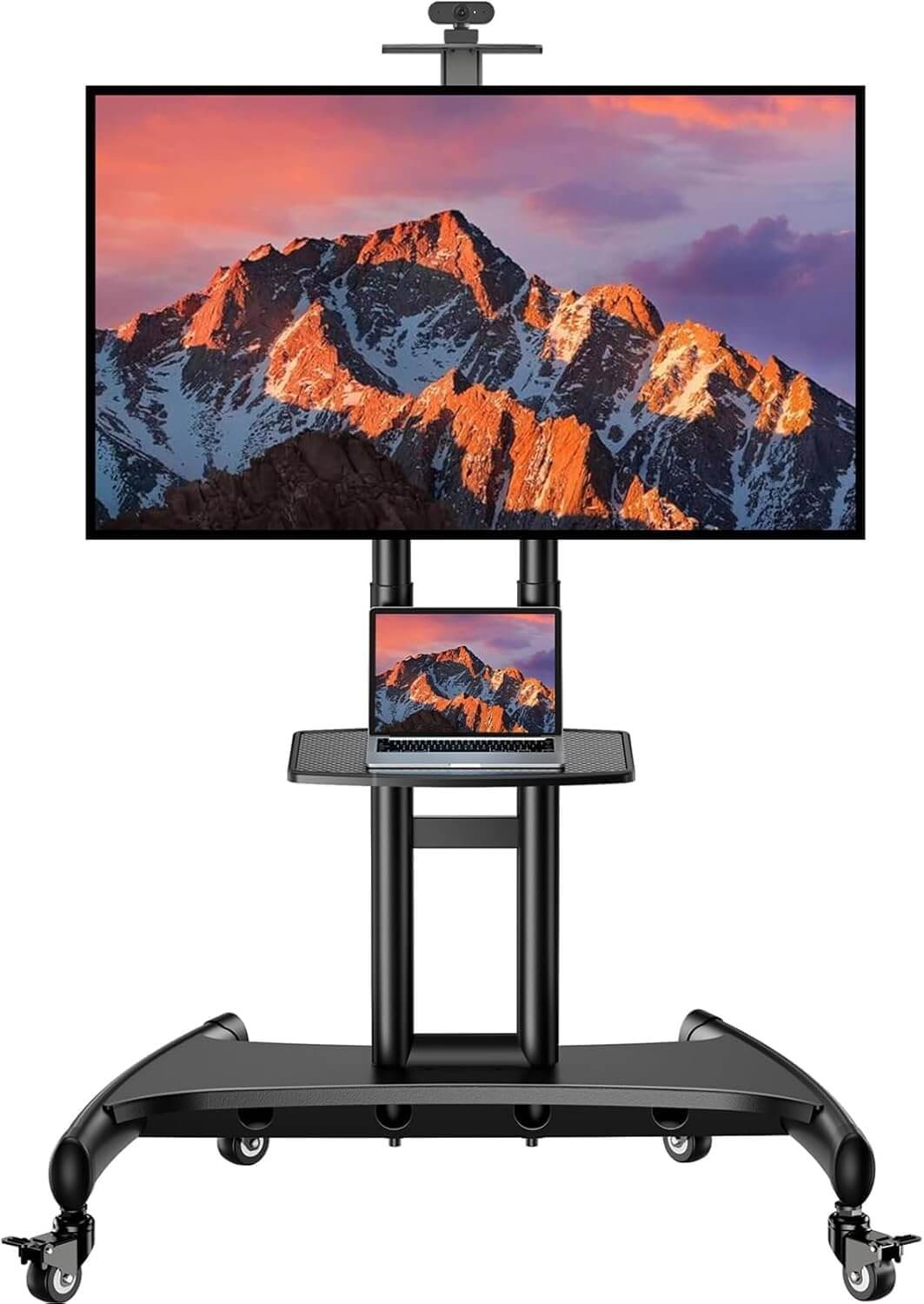 PERLESMITH Rolling TV Stand