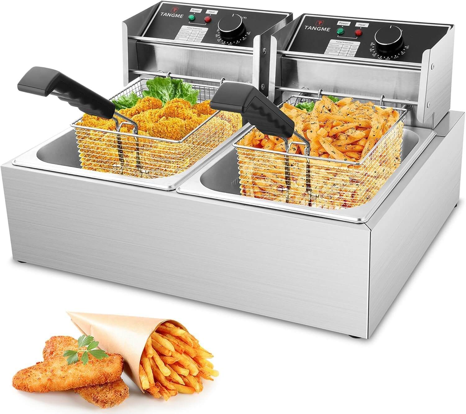 TANGME Commercial Deep Fryer 3400W