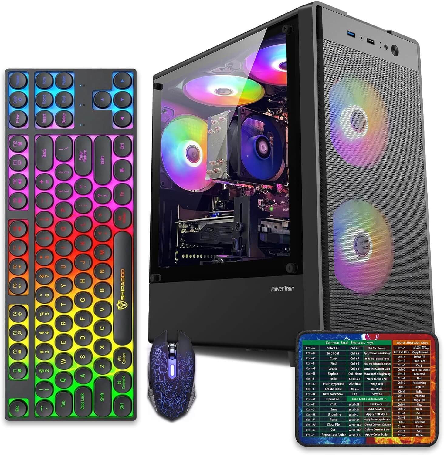 abytespark Prebuilt Gaming PC Desktop Computer