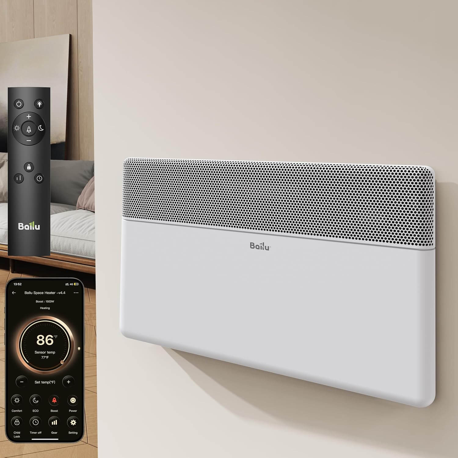Ballu Convection Space Heater for Large Room