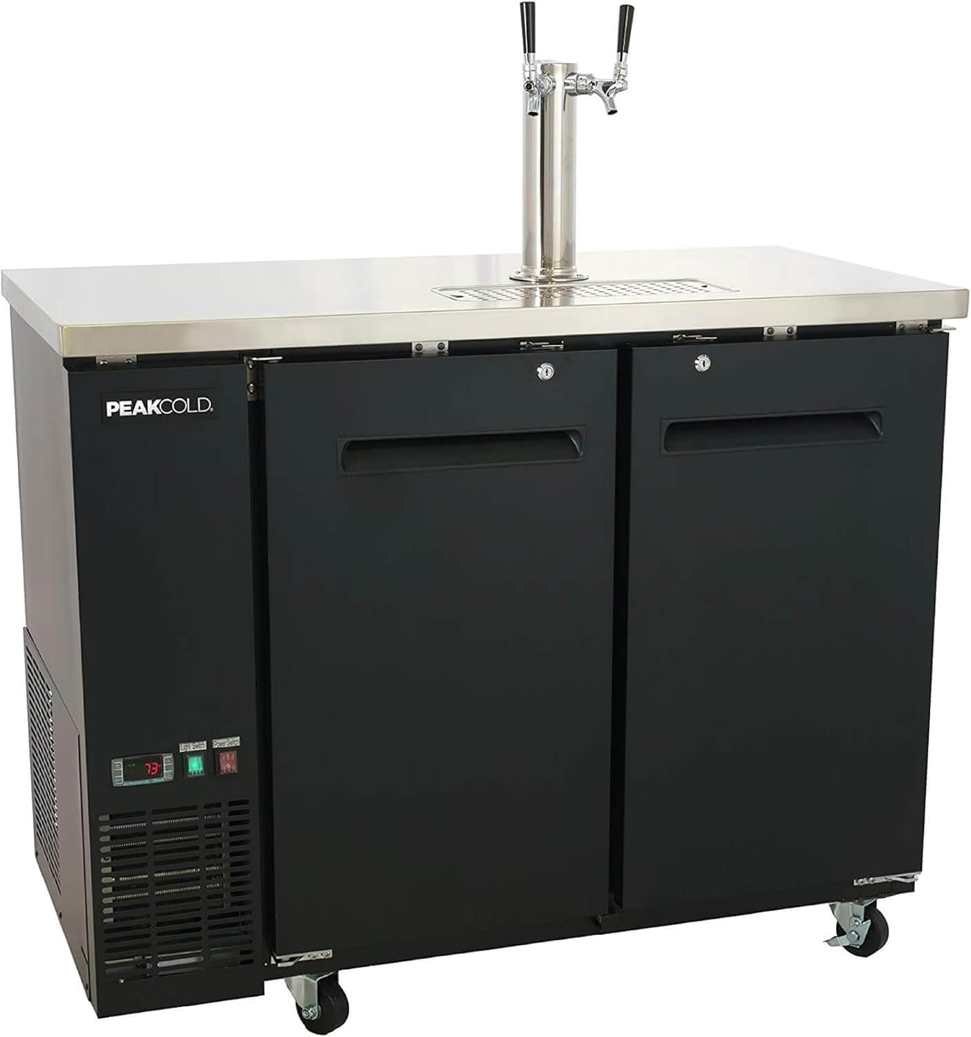 PEAKCOLD 2 Door Commercial Kegerator