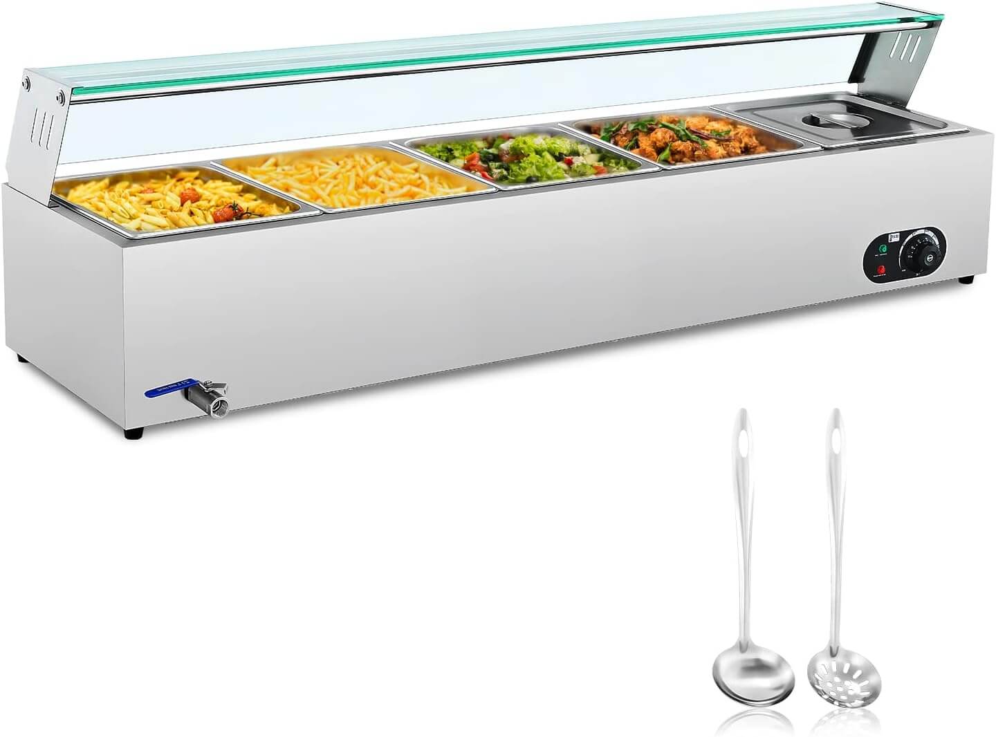 Wilprep 5 Pan Commercial Food Warmer